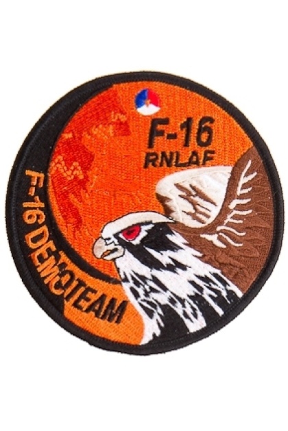 Badge Opstrijkbaar / F16 RNAF Demoteam